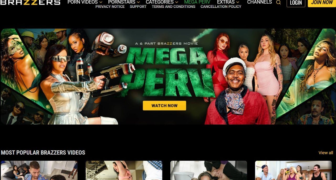 Brazzers Free Trial: the Brazzers home page in September 2026