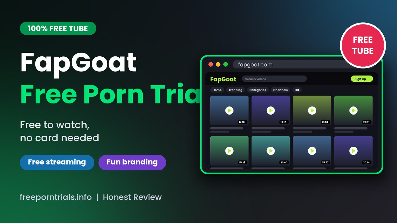 FapGoat FapGoat Free Porn Trial header showing the FapGoat homepage
