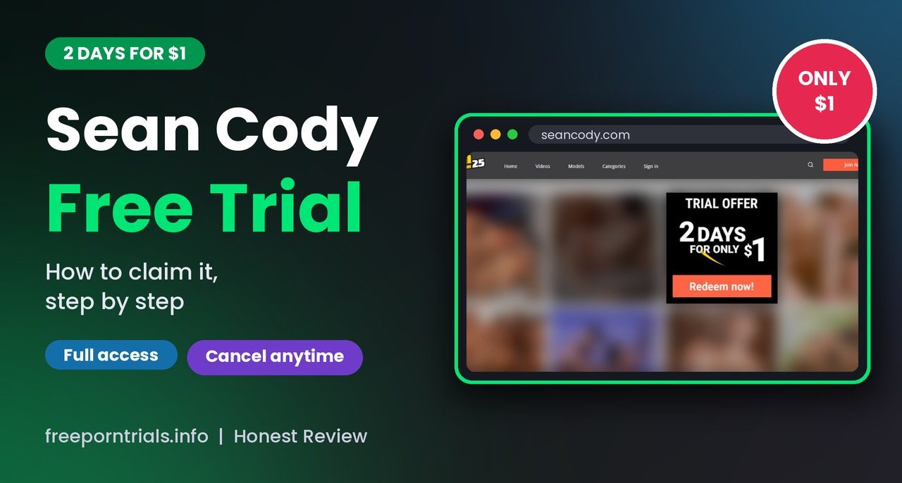 Sean Cody Free Trial: 2 Days of Full Access for $1 (2026) Sean Cody Free Trial: 2 Days of Full Access for $1 (2026)